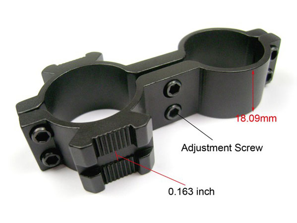 1" ring weaver picatinny rail barrel mount scope laser mount